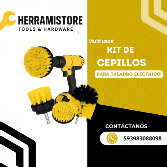 KIT DE CEPILLOS PARA TALADRO ELÉCTRICO